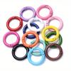 5PC Creative 20MM Colorful Painted Spring Ring Keychain Open Spring Buckle Book Ring Connection Card Ring DIY Jewelry Accessories