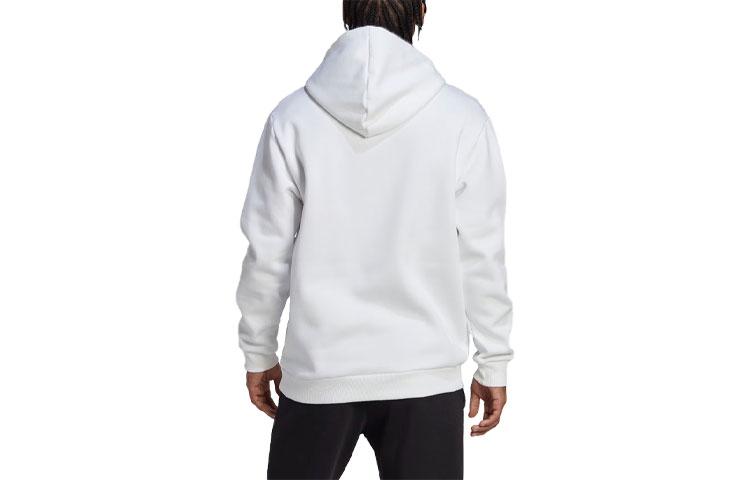 Adidas Essentials Camo Print Hoodie Sweatshirt Men's White HL6932
