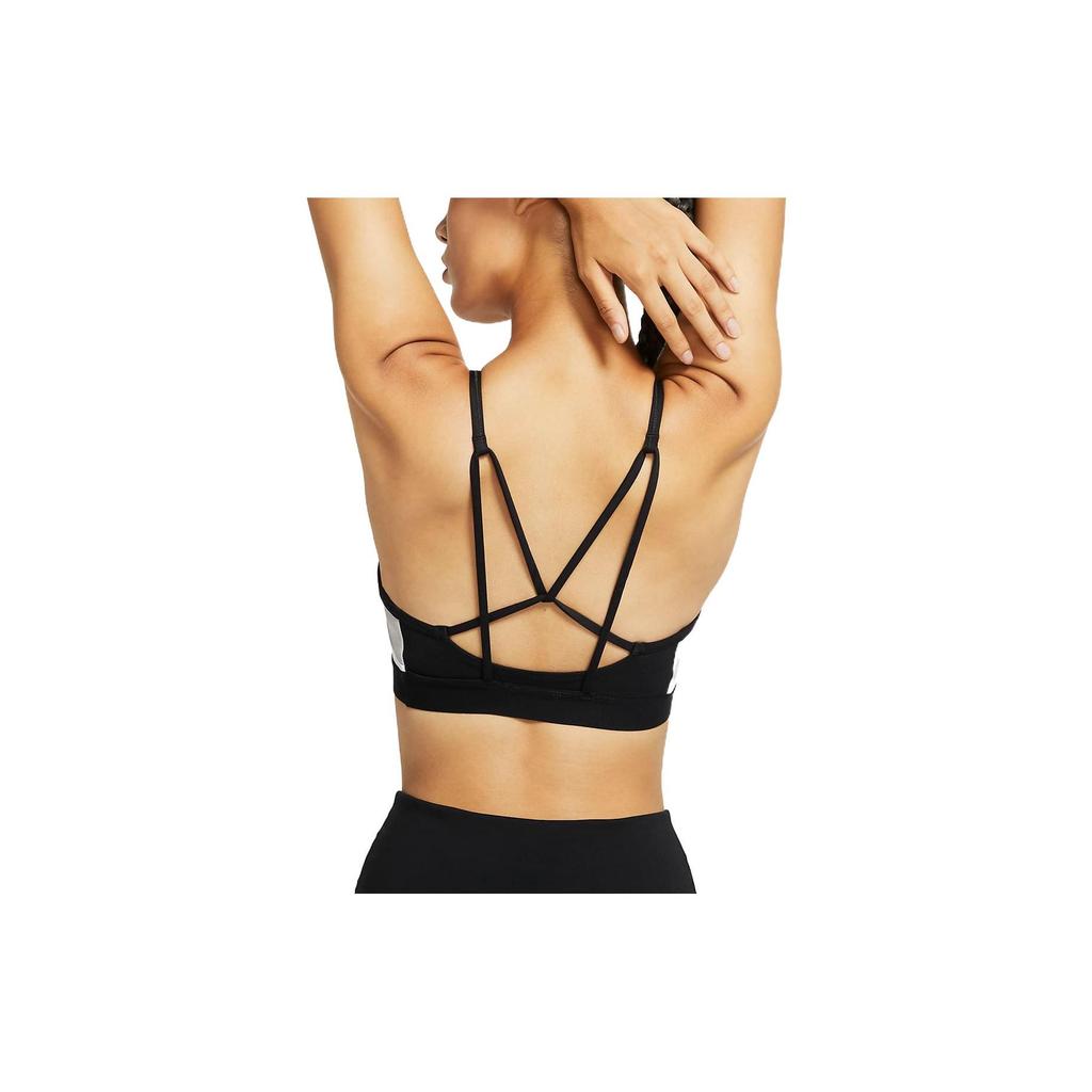 Nike Logo Print Low Support Sports Bra Women Underwear Black DQ5129-010