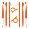 Orange Peeler - Luter - 6+2 Pcs - Sturdy Plastic - Ergonomic - Easy To Use