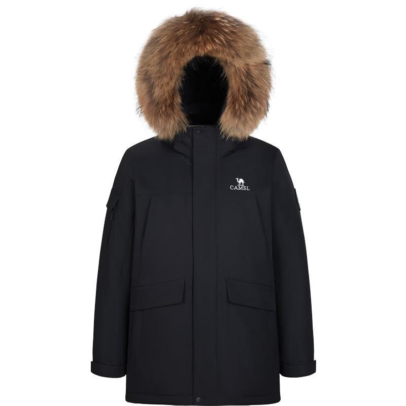 CAMEL Men s Hooded Duck Down Parka L
