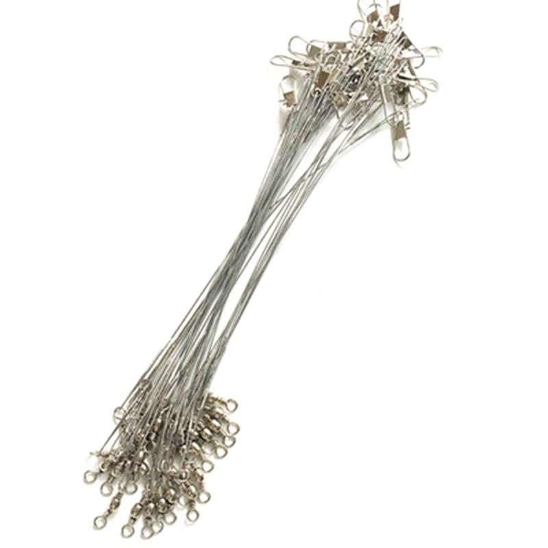 Fishing Tackle Lures Hook Fishings Tackle Leader Steel Belt Swivels Buckled Set