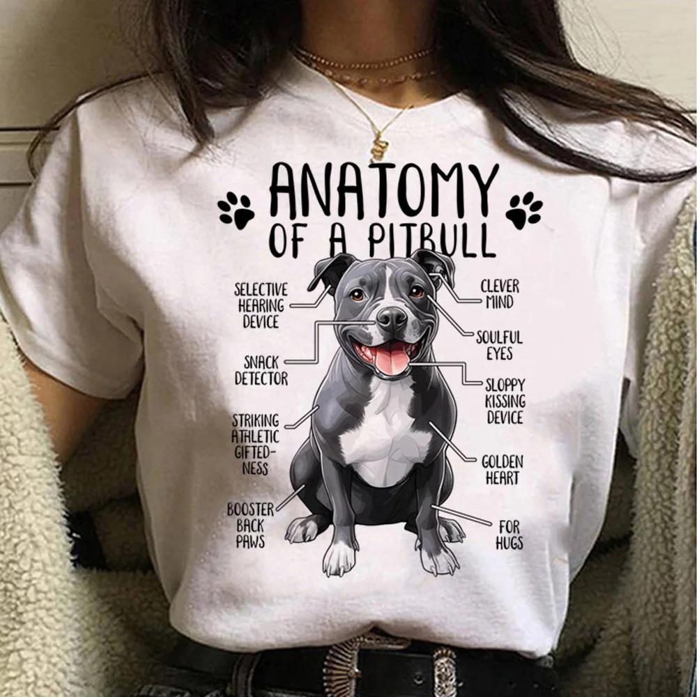 Cute classic cartoon bull terrier Harajuku print T-shirt unisex summer pet pattern shirt dog lover top gift dog owner shirt
