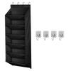Wall Mounted Shoe Storage Bag Large Over Door Hanging Shoe Organiser Behind Doors with 4 Metal Hooks Shoes Rack Storage Bags