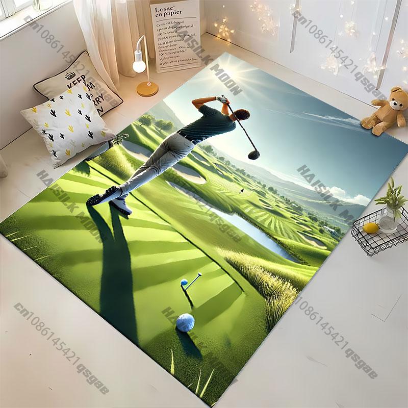 Golf Balls Textcarpet Yoga Living Room Room Decor Children's Crawling Mat Doormat Area Rug Games Floor Mat