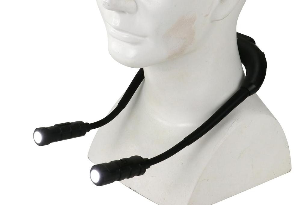 SK11 LED-Halsleuchte, Wiederaufladbar, Maximal 300 Lumen, Regensicher (IP42), SLN-300Li