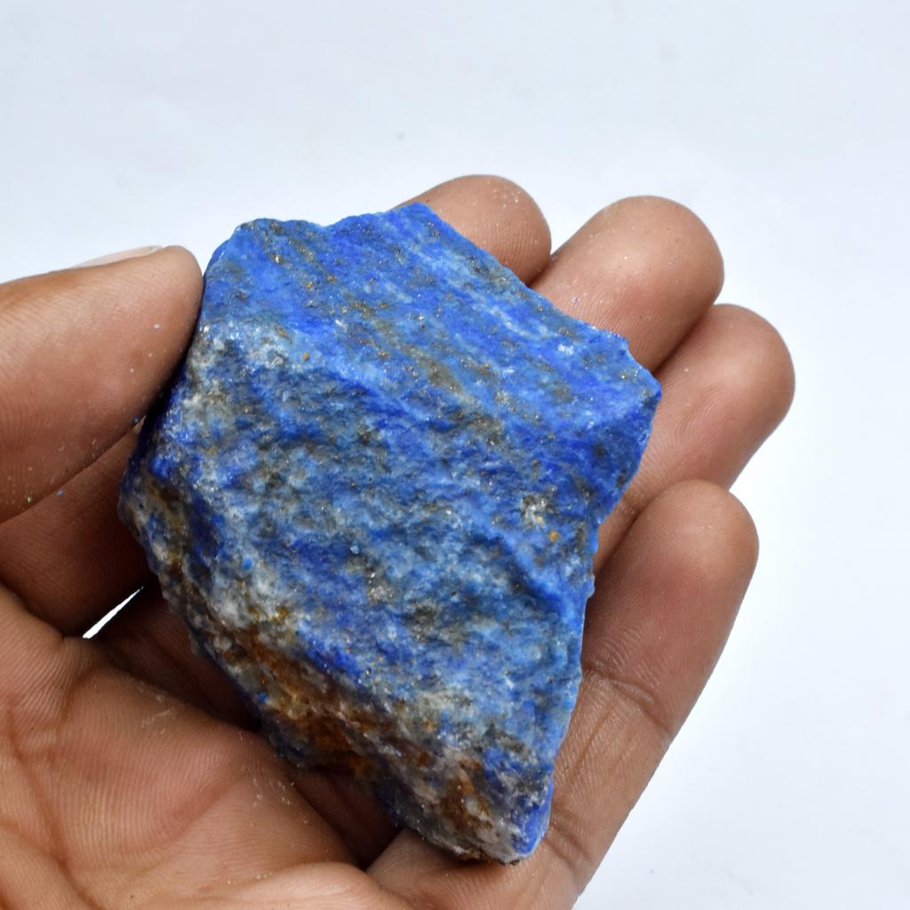 Natural 46 Ct Blue Lapis Lazuli Uncut Raw Rough Loose Gemstone CERTIFIED
