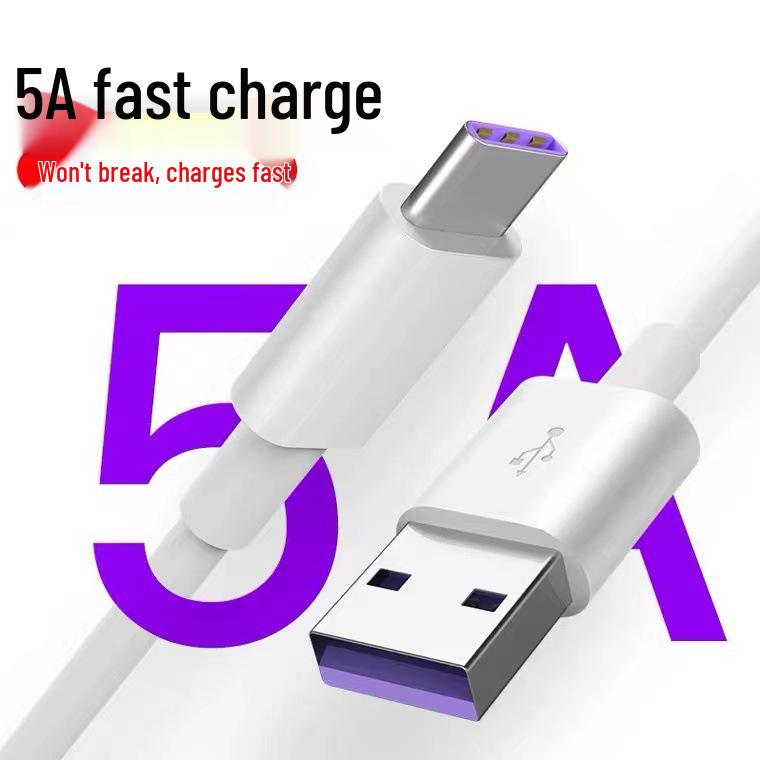 5A High-Speed Type-C Charging Cable for Apple, Huawei, Xiaomi, Honor, and Android Phones
