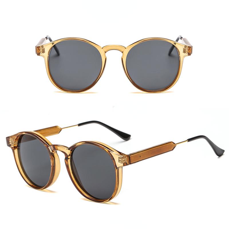 Round Metal Frame Sunglasses Unisex Outdoor UV Protection Leisure Sun Glasses Stylish Design