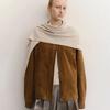 SOFT CASH WOOL KNIT SHAWL_NUDE BEIGE