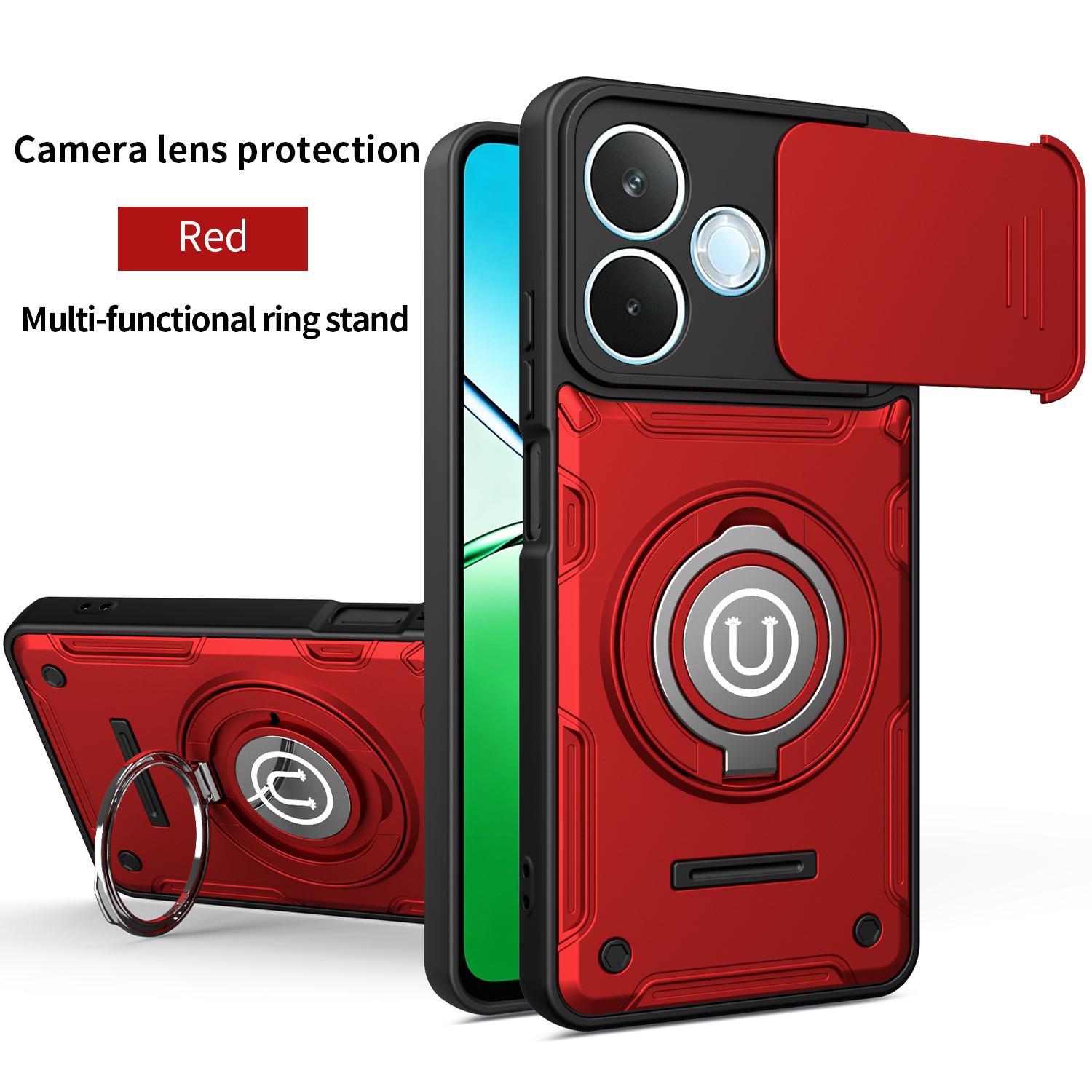 Pour Coque OPPO A5 Pro Oppo A5 Pro 5G Cover A5Pro Armure Magnétique Support Bague Résistante aux Chocs Coque Magsafe Charge Sans Fil Housse de Téléphone OPPO A5 Pro 4G