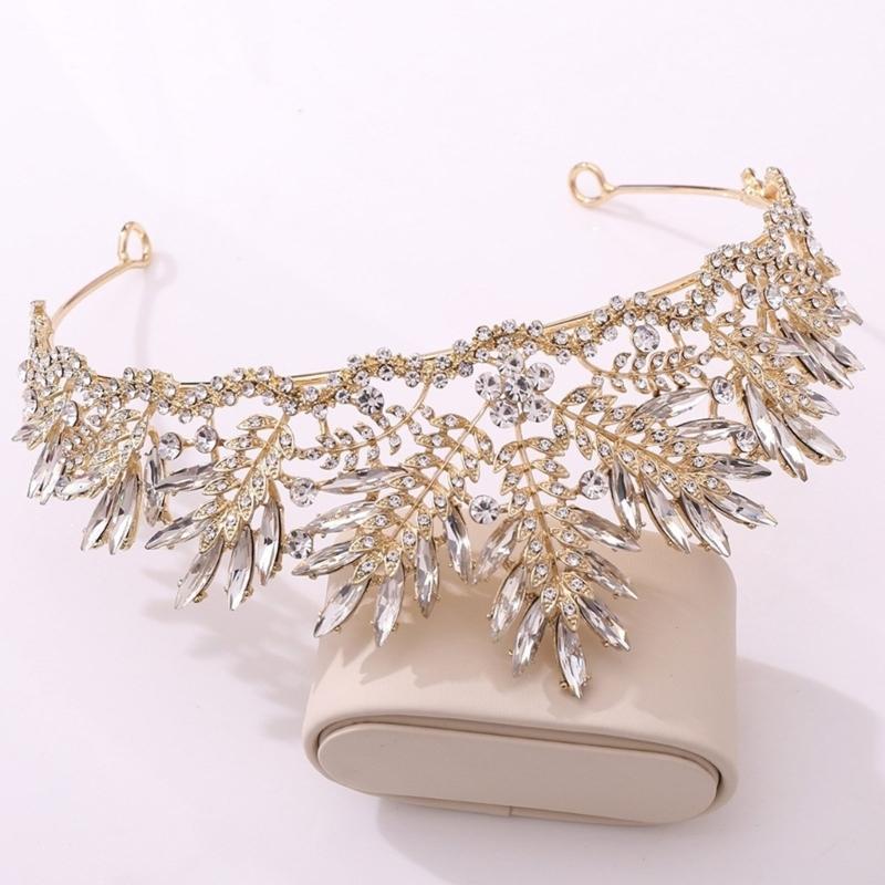 Crystal Wedding Tiaras for Women Queen Crowns Rhinestone Princess Tiaras Hair Accessories Quinceaneras Headpieces