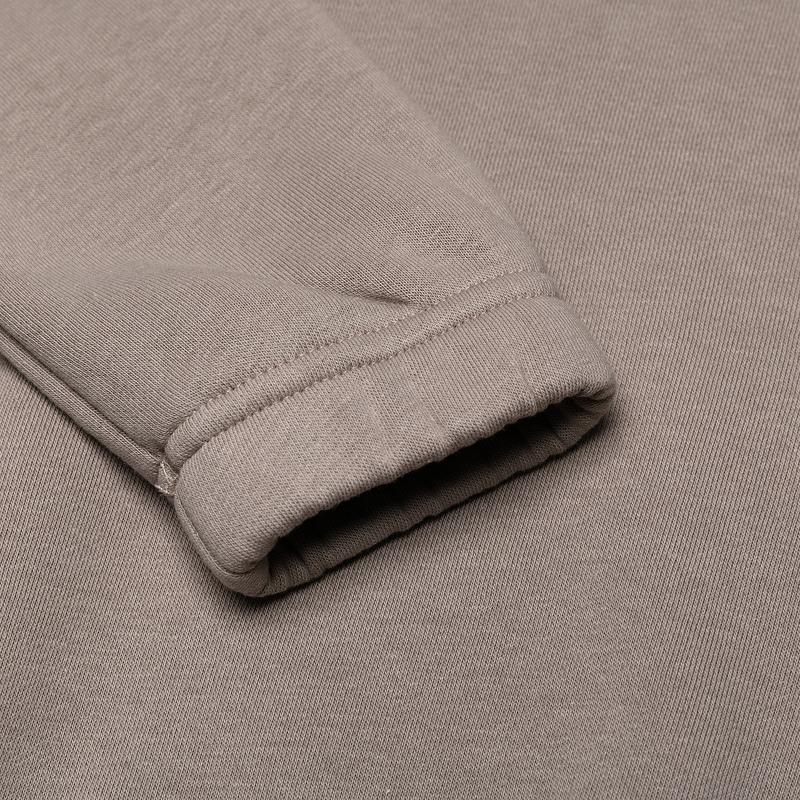 adidas Felpa da donna a maniche lunghe con cappuccio e coulisse con stampa logo Trefoil originale marrone HB6032