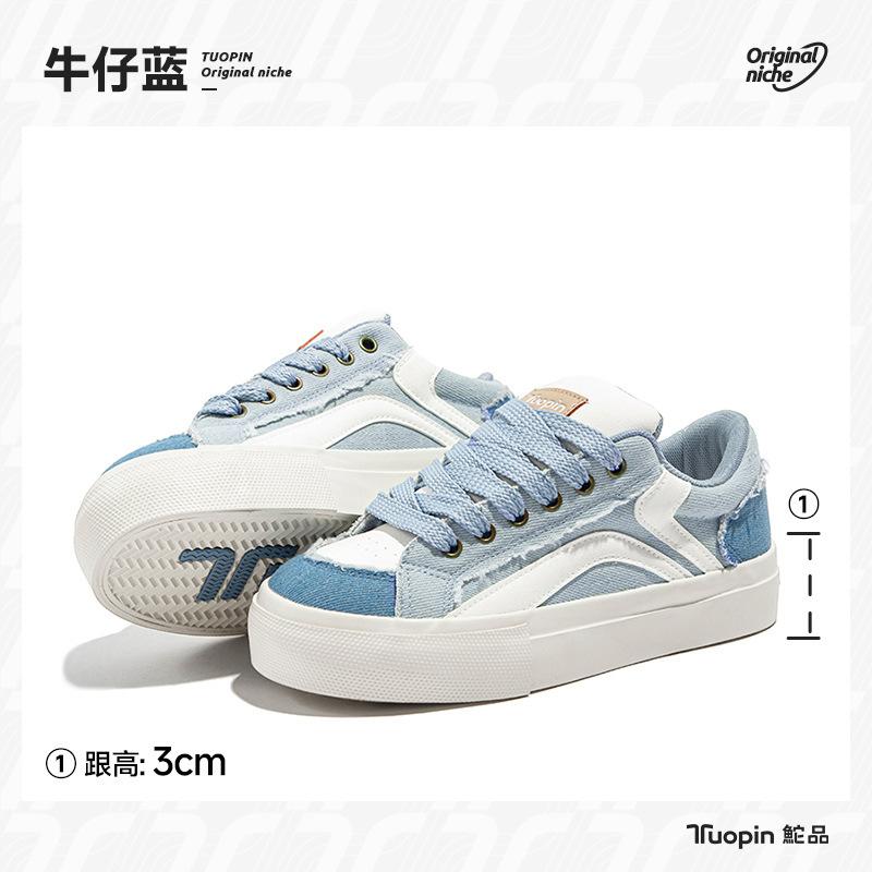 

Джинсово-синие кеды мужские и женские летние новые универсальные дышащие парусиновые кроссовки 38