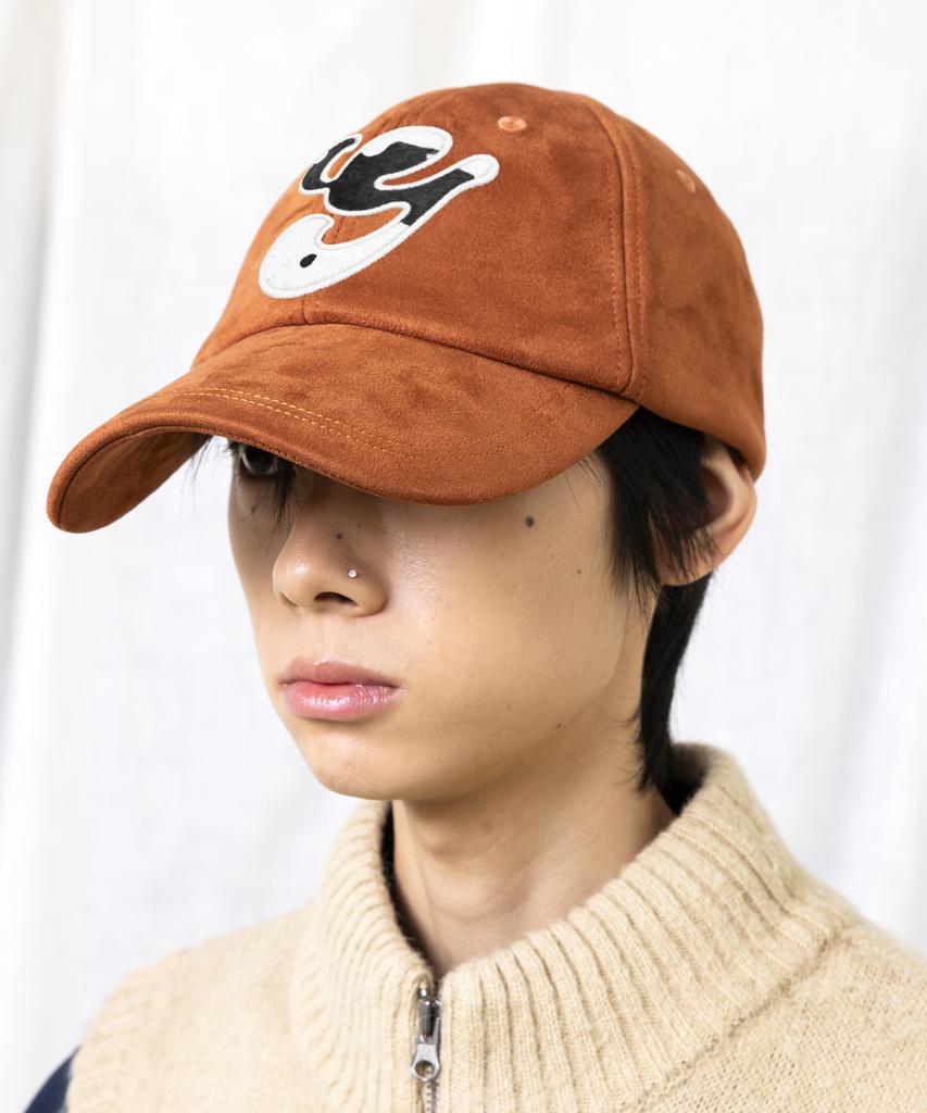 GLACK Gc073 Hairy Applique Suede Ball Cap (Brown)
