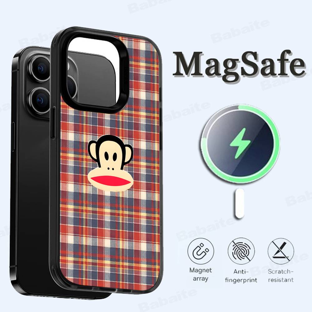 Famous Luxurious P-paul F-frank Phone Case Magnetic Case For IPhone 16 14 13 15 Pro Max Plus For Magsafe Wireless Charge Cover