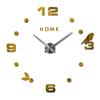 Decorative Large Wall Clock Oversize Digital Clocks for Living Room Acrylic 3D DIY Wall Sticker Birds Hanging Clock Home Letters