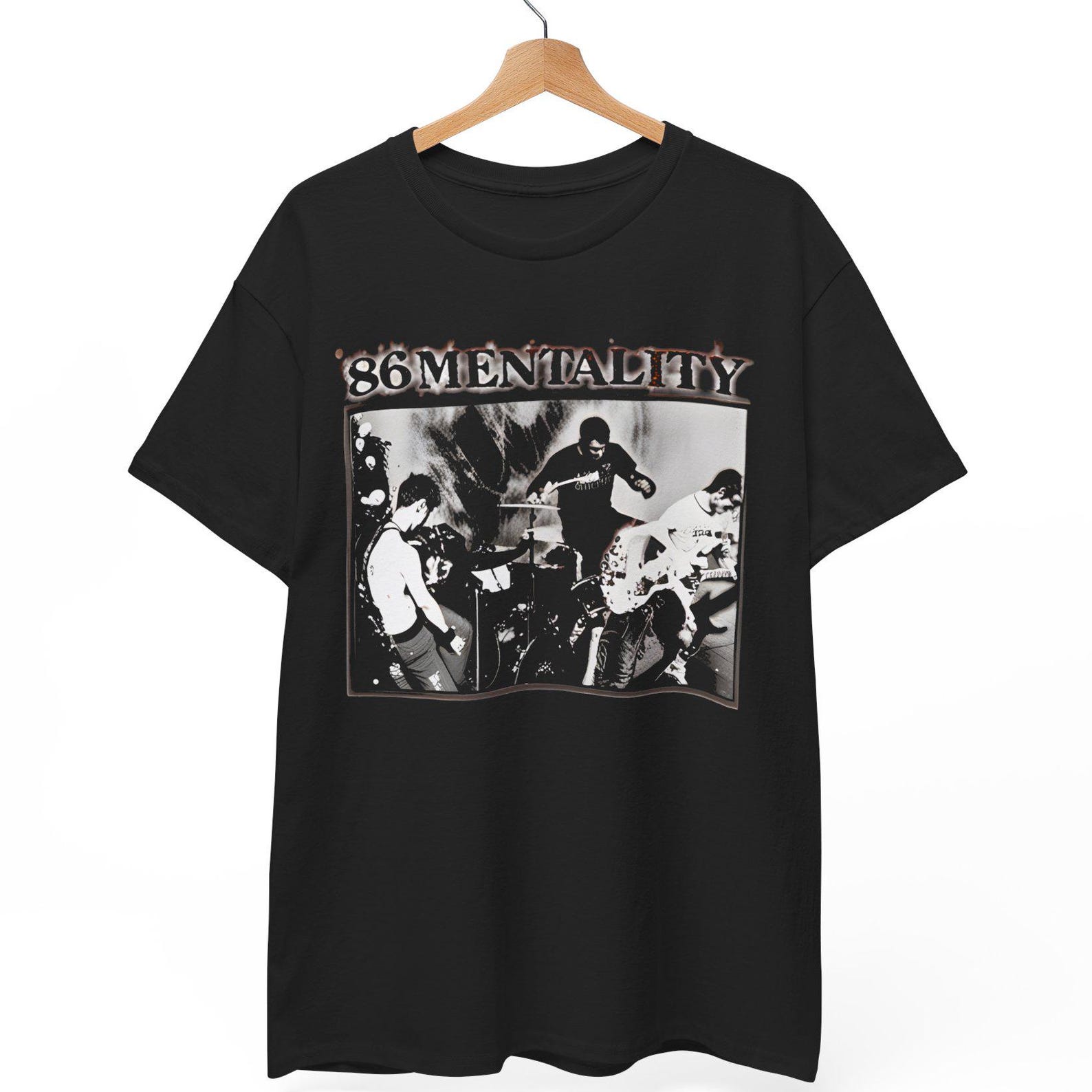 86 Mentality T-Shirt: Vintage D.C. Hardcore Punk Band Tee 4XL