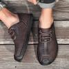 Herre Ekte Skinn Retro Stor Størrelse Ultralett Håndlagde Fritidssko Herre Høye Ankelstøvletter