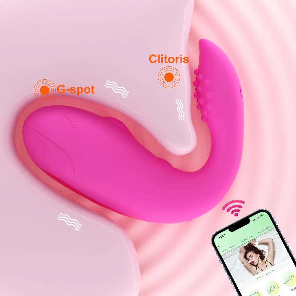 APP Bluetooth Control Vibrator Egg ქალებისთვის კლიტორის სტიმულატორი Wearable G წერტილი ვიბრატორი Love Egg ზრდასრულთა ვიბრაციული სექს სათამაშო