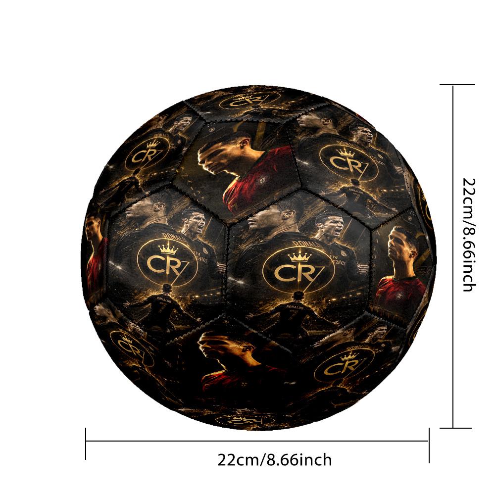 Ronaldo's Cr7 Football Trick Size 5 Soccer Football Machine-Stitched Indoor/Outdoor Universal Football for Football Accessories