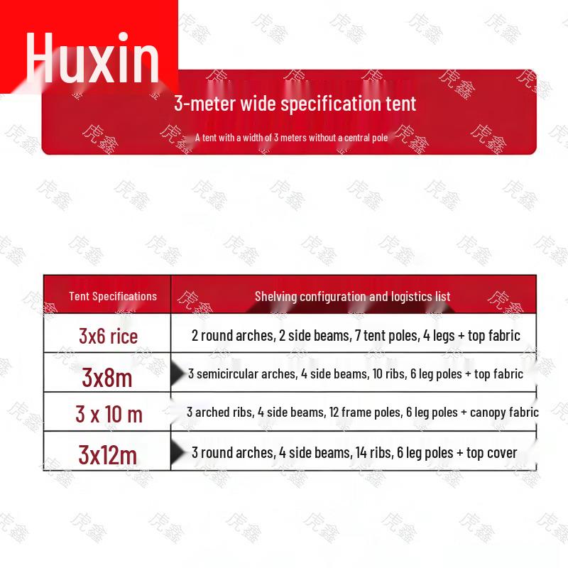 Huxin Thickened Tarpaulin Tent Outdoor Carport