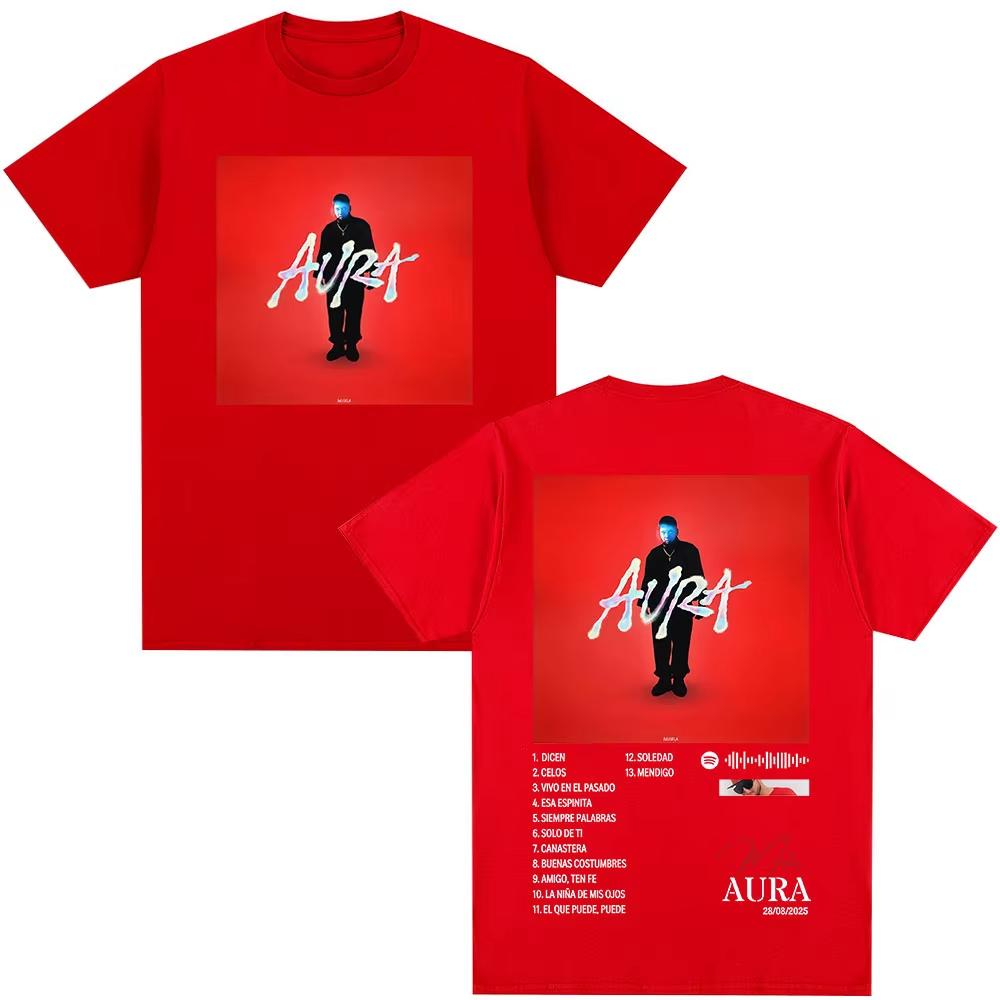 Rapper Maka Aura 2025 Tour Graphic T Shirts Men's Women Fashion Vintage T-shirts Casual Cotton Short Sleeve T Shirts Streetwear