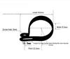 R-Type Plastic Nylon Draadklem U-Type Kabelbeheer Krimptang Vloergoot
