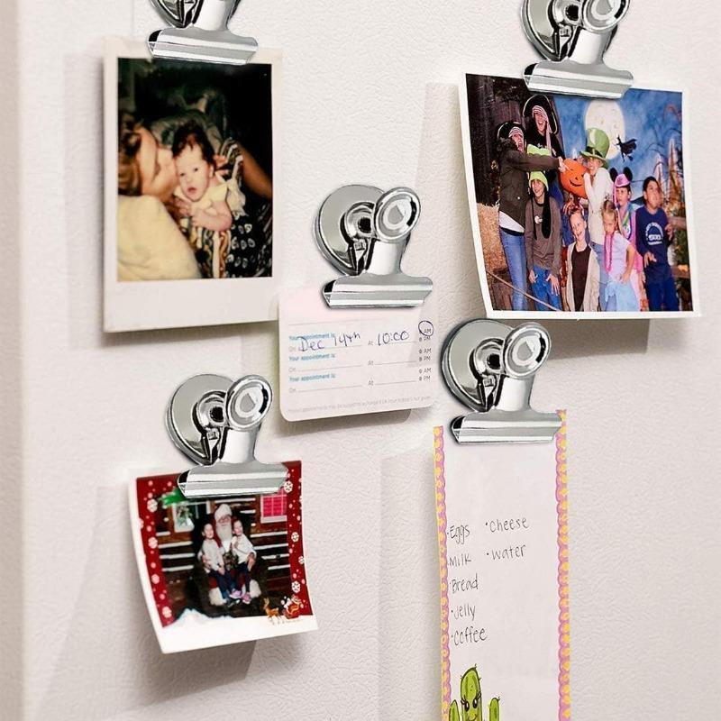Magnet Clips Heavy Duty Sticky Pads Strong Refrigerator Magnetic Clips for Whiteboard Photo Office Locker Displays Magnets Clip