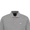 Emporio Armani Ss22 Solid Logo Pullover Short Sleeve Polo Shirt Men Polo Shirts Gray 8N1FQ2-1JTKZ-0630