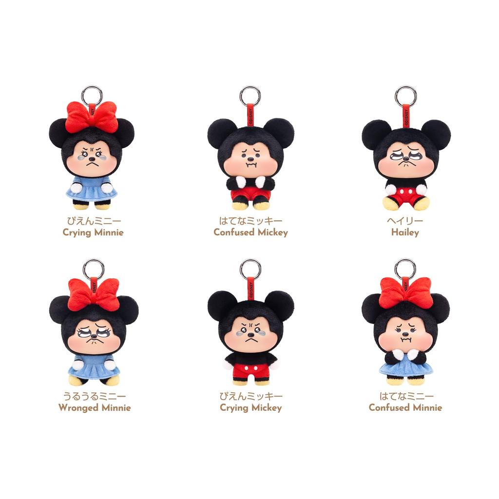 TOP TOY Disney Mickey Minnie Series Plush Charm Gacha Gacha Blind Box Figure Plastic Model Premium Toy Mickey Minnie Character Birthday Present Item &
