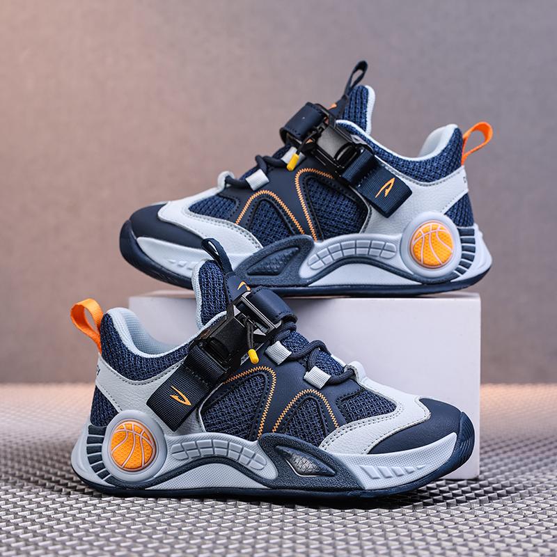 Kids Breathable Mesh Sport Sneakers Lightweight Casual Running Shoes Sizes 28-39 for School Walking Play and Daily Wear