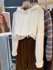 Shop Owner's Favorite: Korean Dongdaemun Chic Hooded Wool Knit Sweater for Women