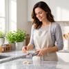 Manual Garlic Press and Mincer – Stainless Garlic for Kitchen, Easy Garlic Crusher for Garlic, Kitchen Gadget for Home Cooking