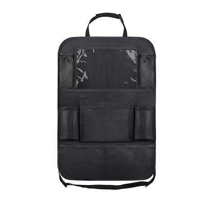 Organizer na tylne siedzenie samochodu Muti Pocket Storage Bag Kick Mats Seat Protector 41x61cm z uchwytem na tablet