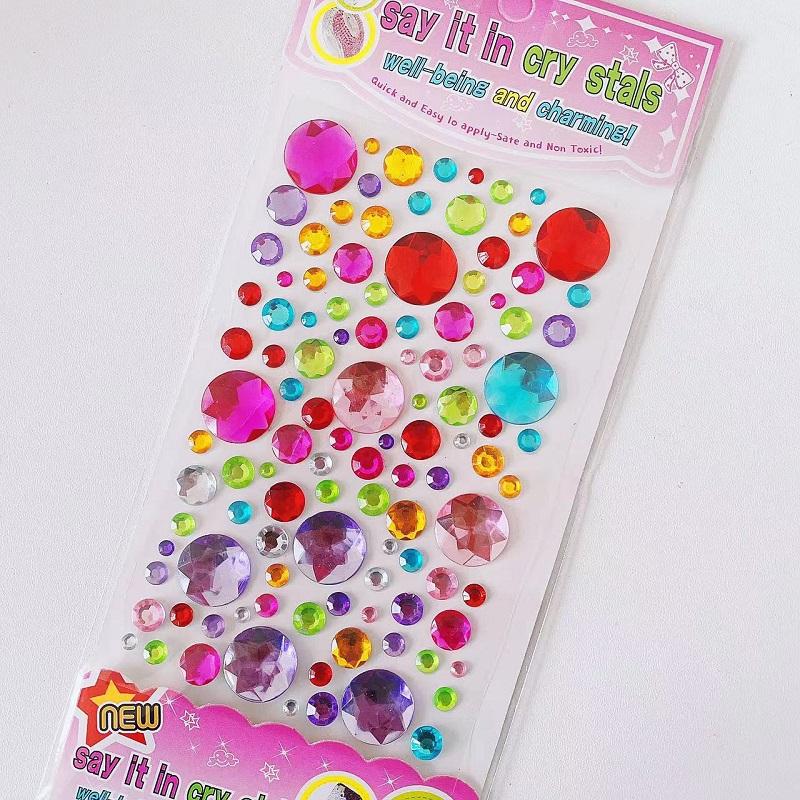 New Stickers On The Face Rhinestone Makeup Bright Face Art Sticker Children's Temporary Tattoo Rhinestone for Strasse Makeup