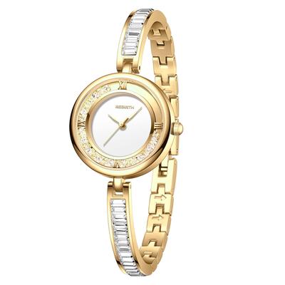 Watch Ladies Bracelet Bangle Watch Crystal Analog Display Diamond Roman Alphabet Glitter Cute Stylish Simple Gold Fashion Watch Ladies Accessories