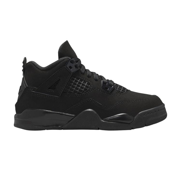 Air Jordan 4 Retro PS Black Cat 2025 Dětské tenisky Light-Graphite IB4388-010