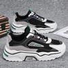 Men's Breathable Thick Soled Casual Sports Shoes Summer Soft Sole Student Flat Walking Shoes Outdoor Running Shoes Male Sneakers