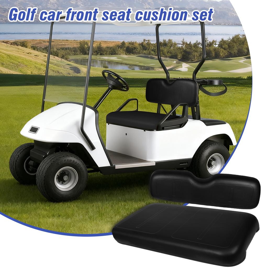 Golf Cart Seat Upgrade Kit Front Seat Comfort Pad Golf Buggy Upholstery Set Replacement Backrest Cushion for EZGO Medalist TXT