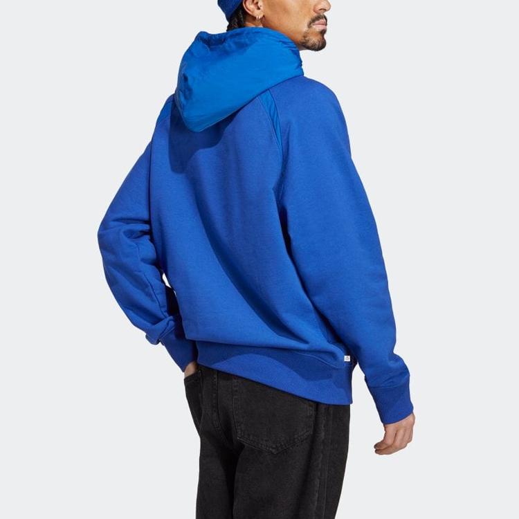 Men's Adidas Originals Sweatshirts Men's Blue Hooded Moderate Regular