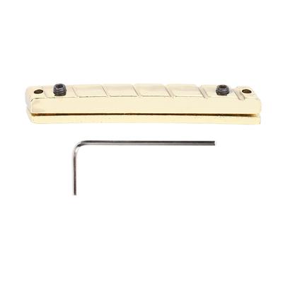 7 String Guitar Nut Brass Metal Instrument Nut Replacement for LP Style Electric Guitars