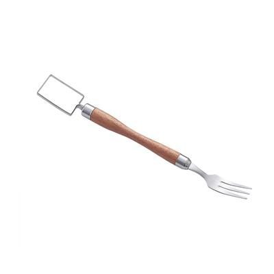 Tagliafrutta 2-in-1 in acciaio inossidabile, taglia anguria, forchette tagliafrutta, strumento tagliafette, coltello tagliafette per gadget da cucina domestica