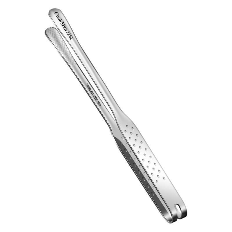 316L Stainless Steel Korean BBQ Tongs for Kitchen and Buffet