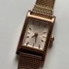 Used MARGARET HOWELL idea Margaret Howell Watch Square Pink Gold Mesh Belt