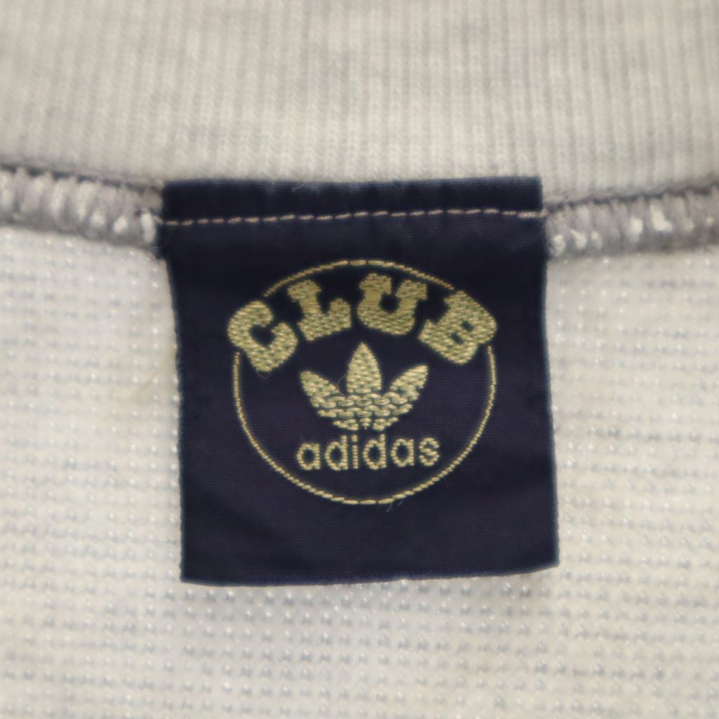 CLUB adidas 70s 80s vintage Border Pattern Short sleeve sweat S Descente Men's Used