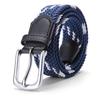 Premium Braided Belt Casual Men'S Belt Pin Buckle Elastic Canvas Elastic Belt Women'S Belt