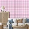 Wallpaper Fabric Pattern Powder Pink and White for Living Room and Bedroom 50x1000
