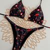2025 Europejski i Amerykański Styl Seksowny Brazylijski Zestaw Bikini - Dwuczęściowy Kostium Kąpielowy Plażowy