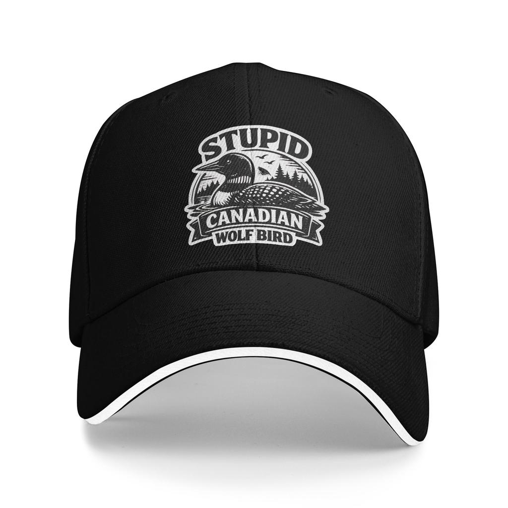 Heated Rivalry Stupid Canadian Wolf Bird Quote Sun Baseball Cap Summer y2k Cool Hip Hop Hats For Men Tennis Skate Baseball Caps